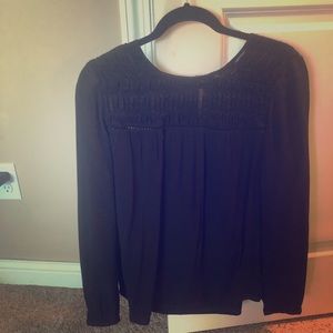 Women’s medium black long sleeve Anthropology top